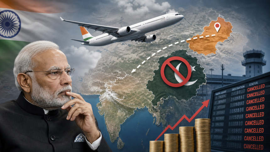 India Xinjiang air route